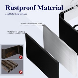 Kitsure Shower Shelf No Drilling - Pack of 2 Rustproof Bathroom Organiser, Quick Drying Bathroom Shelf No Drilling with Large Capacity, Durable Shampoo Holder for Shower Made of Stainless Steel,