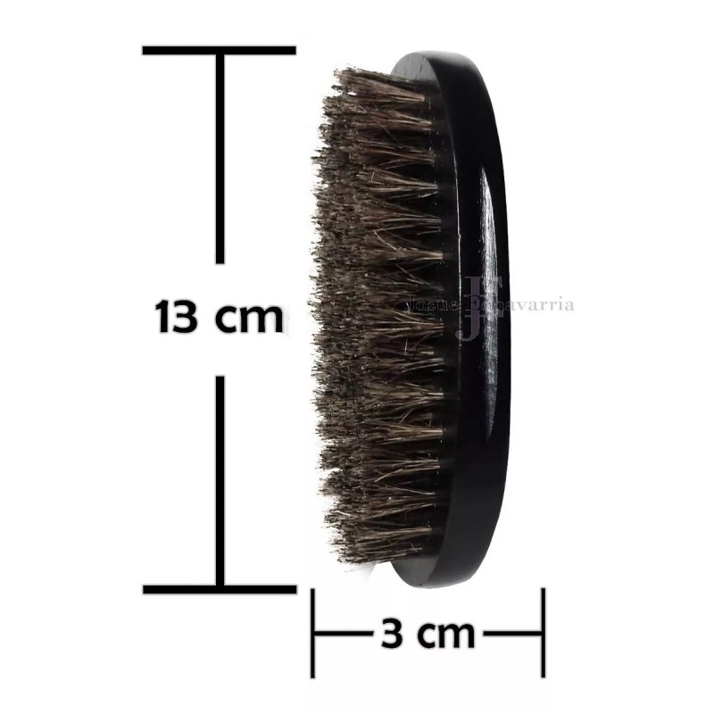 Josue Echavarria Kit Locion Crecimiento De Barba Y Cepillo Negro