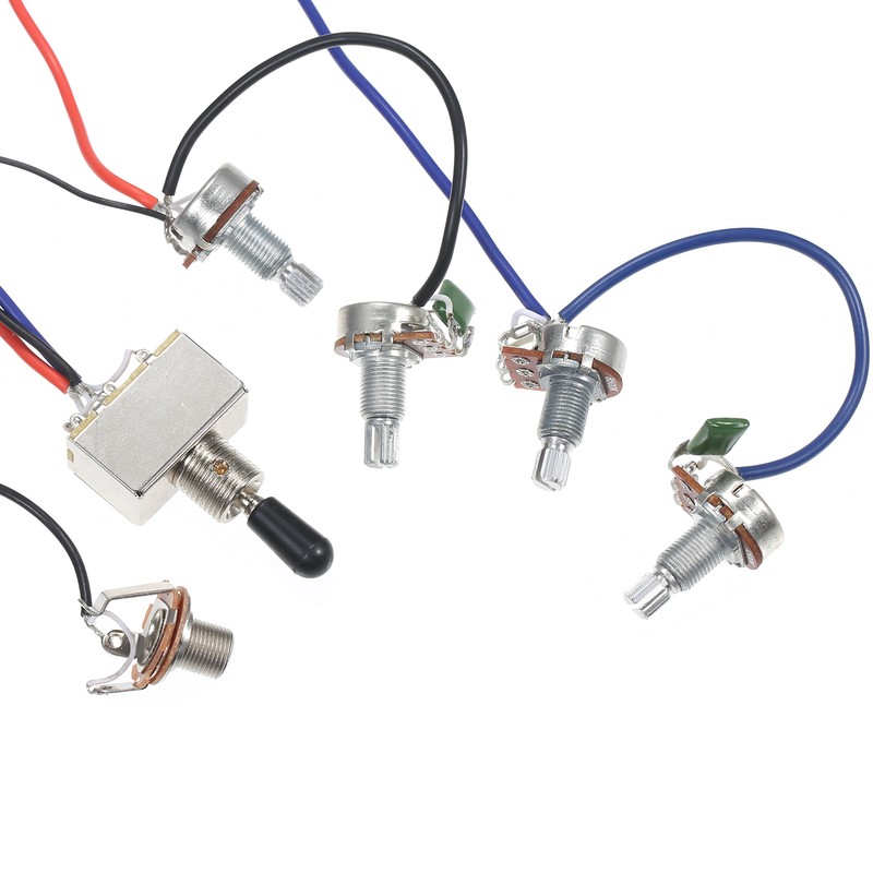 Prewired Wiring Kit for LP Electric Guitar 2T2V 500K Pots