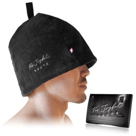 Pro Joyful Sauna Hat, Imabari Towel, Sauna Cap, Men's, Large, Women's, Sauna Hat, Sauna Goods, Includes Loop, Prevents Hair Damage, Deep Rash, Easy Wash, Made in Japan, Imabari Brand Certification