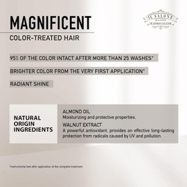 Il Salone Milano Professional Magnificent Shampoo - Color Safe Shampoo for Processed and Color Treated Hair - Enriched with Almond Oil for Radiant Shine - Salon-Quality Hair Care (33.8 oz / 1000 ml)