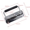 Pack of 4 Folding Handles, Stainless Steel Hardware Boxes, Spring-Loaded