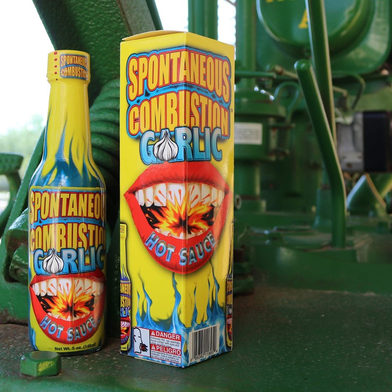Spontaneous Combustion Garlic Hot Sauce with Habanero - 5 oz