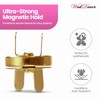 Weddecor 10pcs 18mm Gold Magnetic Snaps Purse Double Rivet Closures