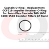 Captain O-Ring – Replacement CCF218 Impeller Retainer O-Ring for Penn-Plax