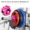 Barbell Clamps Olympic Bar Barbells Collar Clips, Quick Release Secure