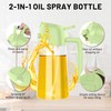 Decunir Oil Dispenser for Kitchen，2Pcs Olive Oil Spray 2 in