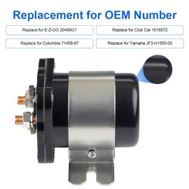 VANJING 36V 4 Terminal Solenoid Compatible with E-Z-GO Club Car DS Columbia Yamaha Electric Replacement for 20468G1