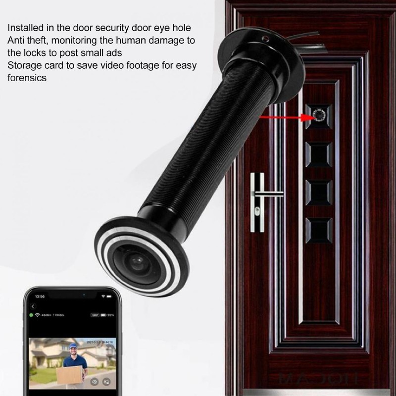 Peephole Camera 1080P HD 180 Degree Lens 2 Way Talk