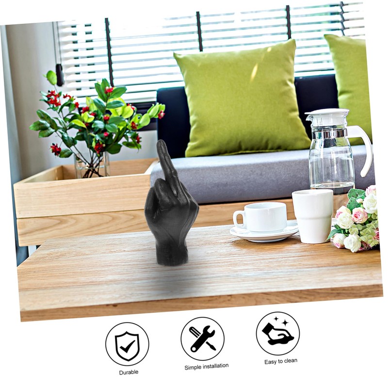 GRIRIW Finger Figurine Decorations Elegant Resin Hand Sculptures for Home