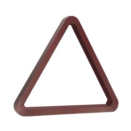GSE Games & Sports Expert Deluxe Heavy Duty Solid Wood Billiard 8-Ball Triangle or 9-Ball Diamond Pool Ball Racks for 2-1/4" Pool Balls (Mahogany Triangle Rack)
