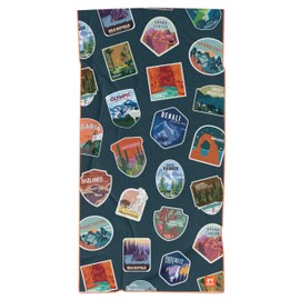 Sprints Athletic Running Towel, Full-Sized, Car Seat Cover - Performance Microfiber… (National Parks)