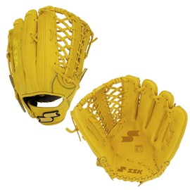 SSK Z7 Specialist Outfield Baseball Glove –12.5” - 12.75” – Right & Left Hand Throw (12.75" - Left Hand Throw, Yellow Tan)