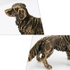 KH866 - Mini estatua dorada de latón para perro (3,7