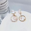Cute Bunny Earrings Rabbit and Moon earrings Easter Earrings for