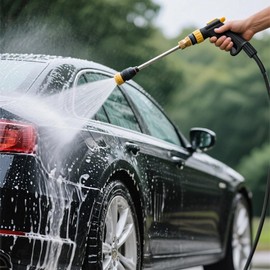 FEVONE 50 ft x 1/4 in. Pressure Washer Hose with M22 Fittings, 3200PSI