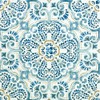 FloorPops FP2477 Fontaine Peel & Stick Floor Tiles, Blue