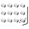 PATIKIL 4mm Hole Wire Rope Clips Set, 12 Set 304
