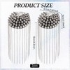 WEBEEDY 2 PCS Metal Tassel Epaulets Rivet Tassel Link Chain