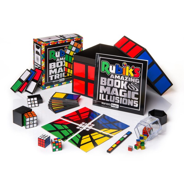 Marvin's Magic - Rubik’s Amazing Box of Magic Tricks - Amazing Magic Tricks For Kids - Includes Instant Solve, Mind Reading, Puzzle Cube, Jumping Cubes + More