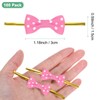 M METERXITY 100-Pack Mini Craft Ribbon Bow Twist Ties,1.2x0.6 Inch
