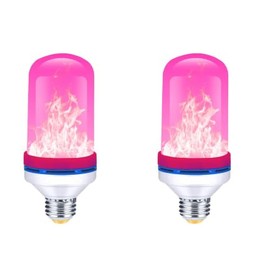 Bestview LED Flame Effect Light Bulbs (Pink)