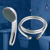 Chrome shower small pvc hose set/anti-scale faucet bathroom pvc hose 2m set
