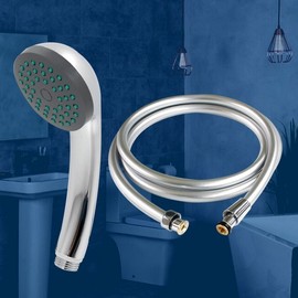 Chrome shower small pvc hose set/anti-scale faucet bathroom pvc hose 2m set
