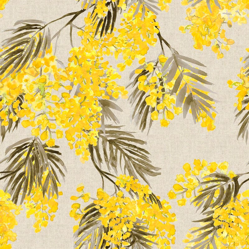 Martina Home Resin Tablecloth Mimosa Beige 180 x 140 cm