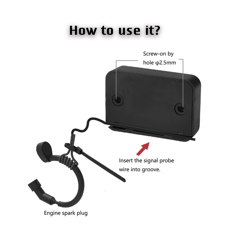 HonorMeet Digital Small Engine Hour Counter, Total Operating Hour Counter