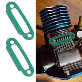 YINETTECH 4pcs Exhaust Manifold Gasket Bolts for Car 1/10 Model Engine Gasket Exhaust Manifold Accessories Vehicle Replacement Parts Metal Paper Parts Green Black