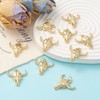 10pcs 18K Real Gold Plated Cow Head Charm - Brass