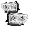 Headlights Assembly compatible with 2014 2015 Toyota Tundra Halogen Headlamp