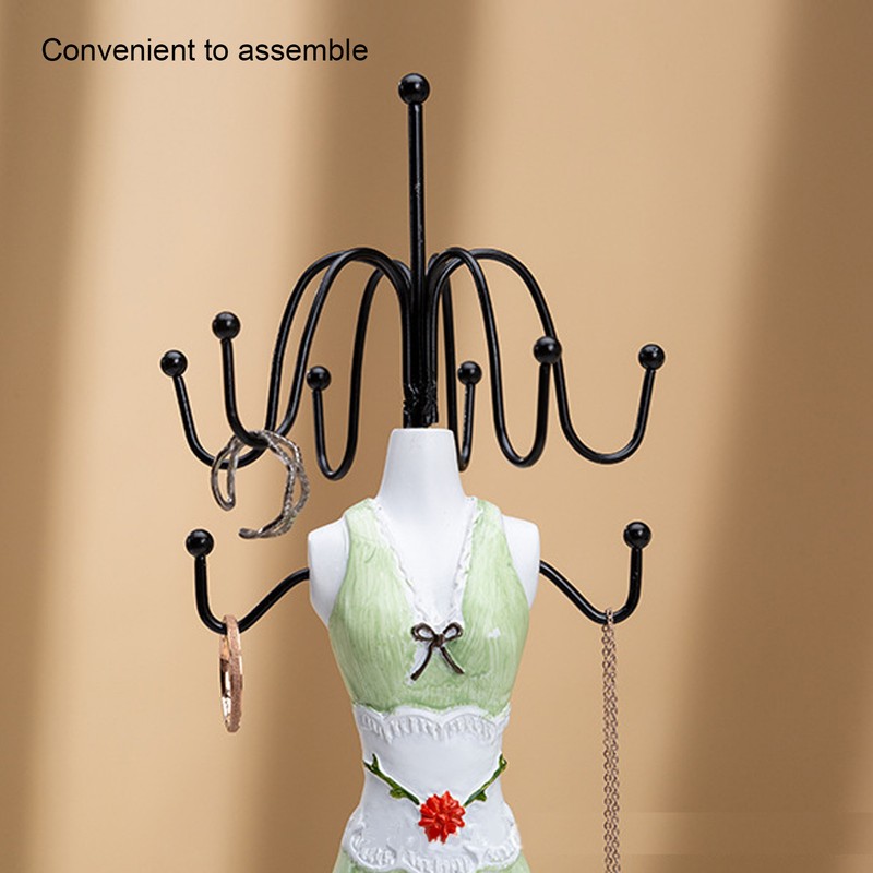 Necklace Display Stand Model Shaped Jewelry Earrings Storage Holder Organizer