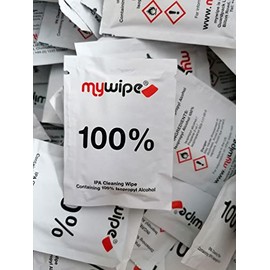 100 x Alcohol Wipes 100% Isopropyl Alcohol Large 185mmx145mm Multi Purpose Industrial