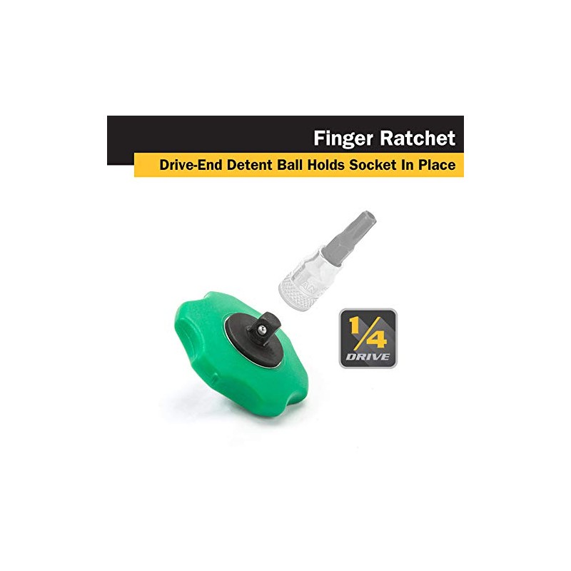 Titan 12090 1/4-Inch Drive 72-Tooth Finger Ratchet