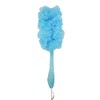 Uniware Shower Loofah with Curved 10 Inch Handle, Bath Sponge/Scrub