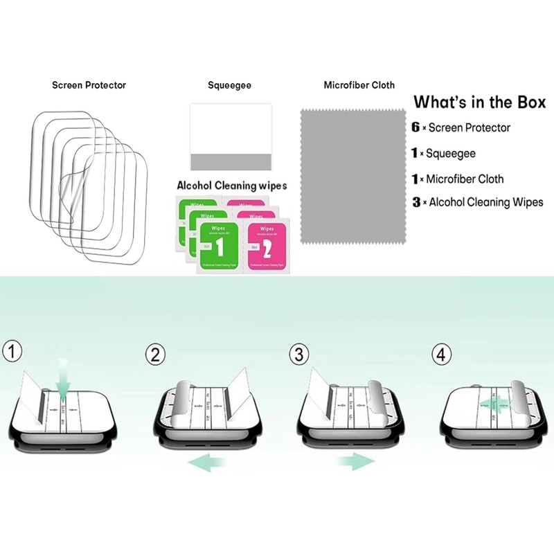 Lamshaw Compatible for Garmin Foretrex 801 Screen Protector, [6 Pack]