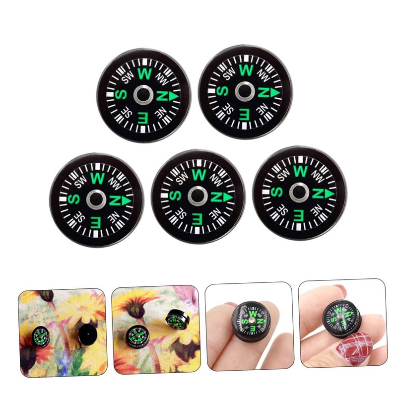 Mipcase Button Compass Liquid-Filled Navigation Tool for Outdoor Adventures Lightweight