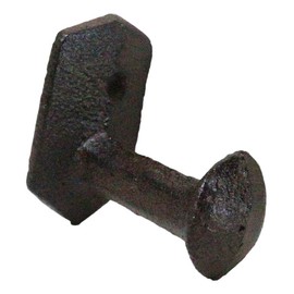 Ebros Gift Pack of 3 Cast Iron Vintage Rustic Western Rugged Railroad Nail Spike Wall Hooks for Coats Hats Leashes Backpacks Keys Decorative Organizer On Mudroom Main Entrance Walls