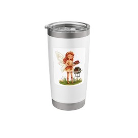 Cute Barbecue Fairy with Wings Costume Stainless Steel Insulated Tumbler