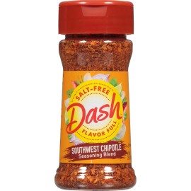 Dash New - Dash Salt-Free Seasoning Blend, 2.6 Ounce, ( Select Your Flavor & Size ) - Southwest Chipotle, 2.5 Ounce