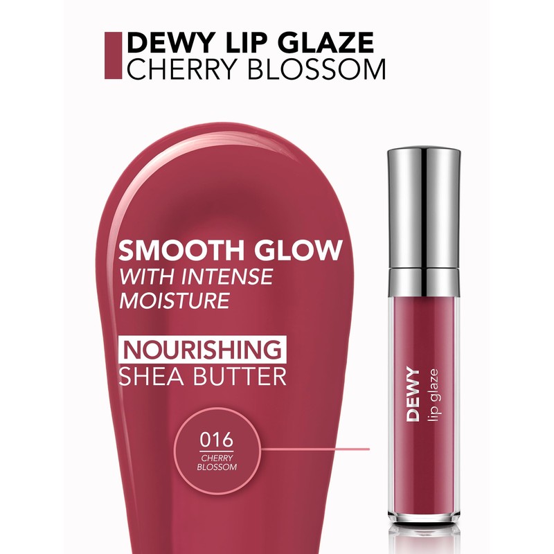 Flormar Dewy Lip Glaze 016 Cherry Blossom - Moisturising &