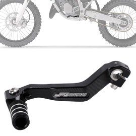 JFG Motorcycle Foot Shift Pedal, Change Pedal, Aluminum, Anti-Slip, Foldable, High Strength, Durable, Compatible Vehicles YZ125/125X, YZ250/250X, Motorcycle Shift Lever - Black