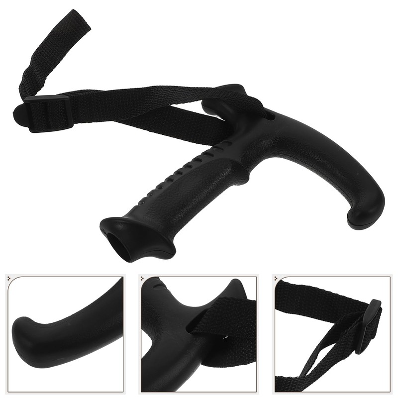 Totority Ergonomic Walking Cane Handle Trekking Pole Handle Replacement Wooden