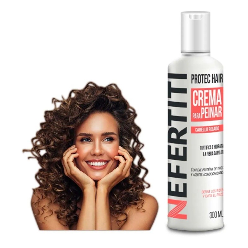 Nefertiti Crema Peinar Cabello Rizado 300ml