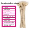 Huarisi 100% Human Hair Dreadlocks Extensions Blonde for Black Women