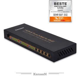 Leicke Kanaan 4x2 UHD-Matrix HDMI 1.4 | 4K, 2K, 1080p etc. | Fernbedienung | ARC | SPDIF | Dolby 5.1, Kopfhörer-Ausgang (4in2out Hdmi1.4 Hdcp2.0)