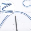 2 Pieces Curved Ruler Plastic Tape Measure Ruler 30cm Scale