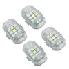 4Pcs LED Strobe Light High Brightness Waterproof Portable Wireless Flashing